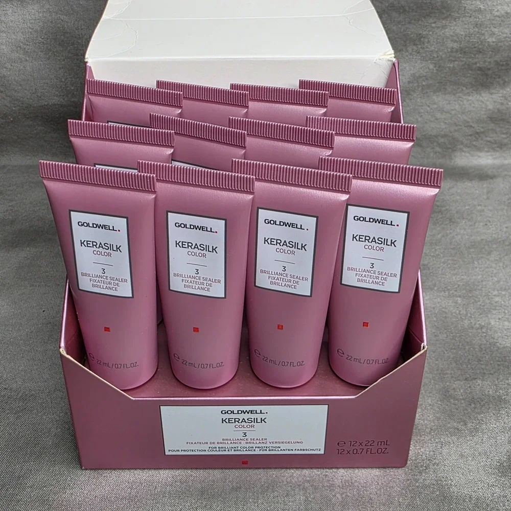 Goldwell Kerasilk Color 3 Brilliance Sealer‎ 12 Tubes x .7 fl oz